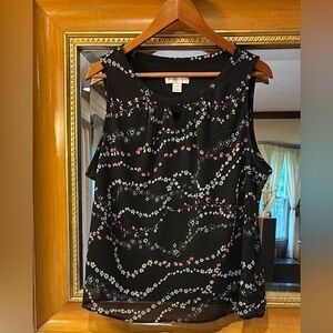 Christopher & Banks Floral Dressy Tank - Size L